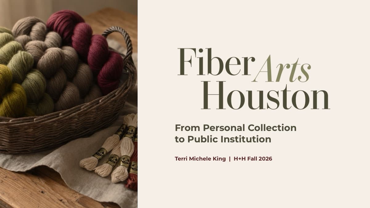 Title slide: From Personal Collection to Public Institution